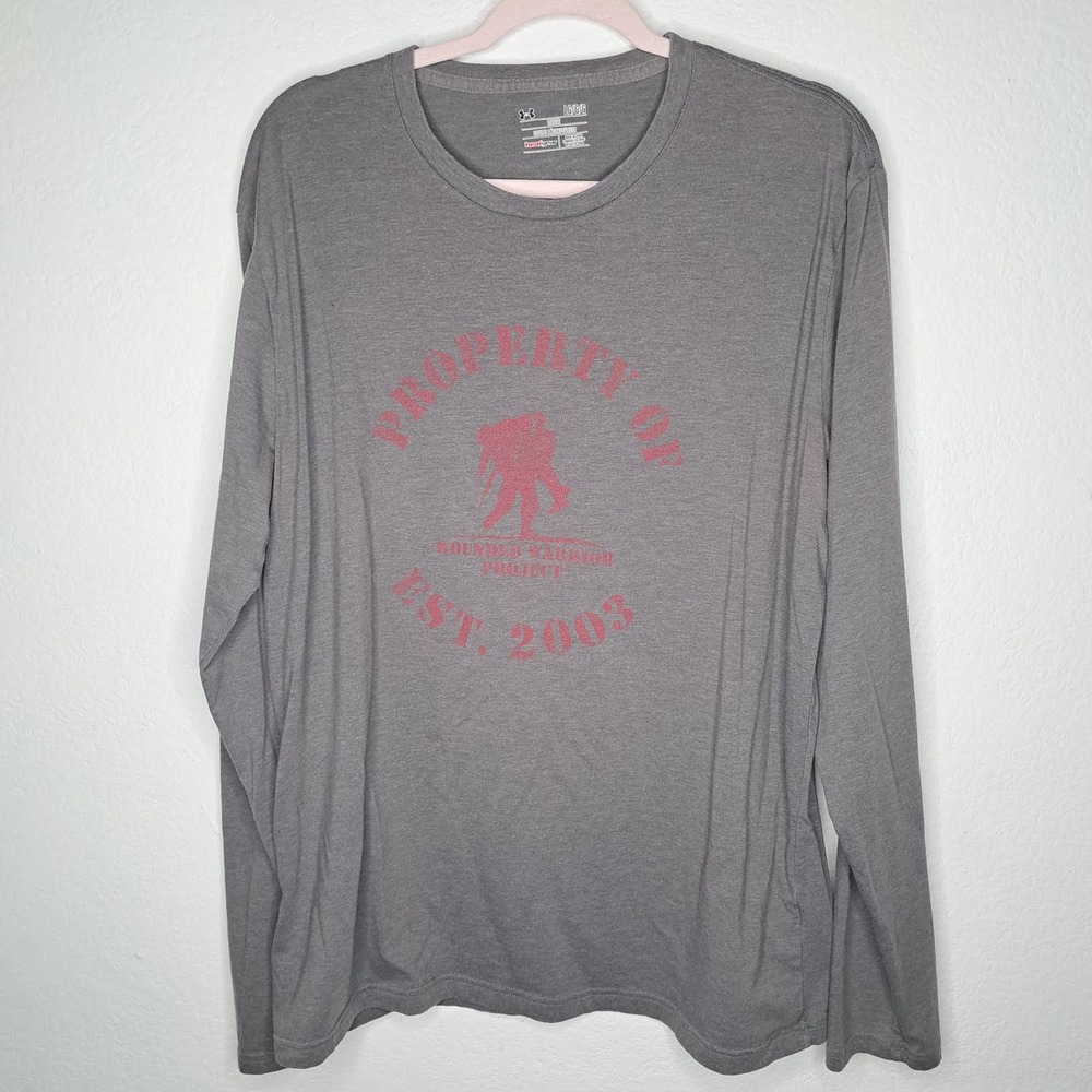 Under Armour Wounded Warrior Project Long Sleeve Loose Fit T-Shirt Size Large